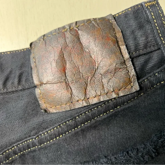 Levi’s Vintage High Rise Black Denim Cut-Off Shorts Distressed Waist 15 S/M Y2K - Picture 7 of 7